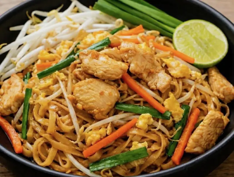 Pad Thai – thailändsk rätt från Mätta Magens foodtruck i Jönköping
